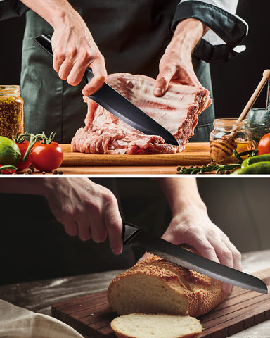 Syvio six 4.5-inch steak knives for table-ready portions