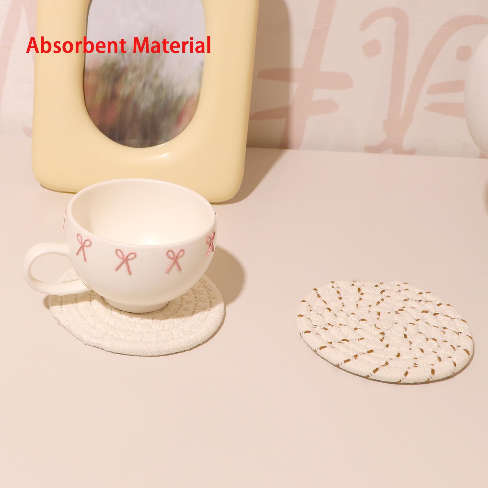 SZDPC coasters come in 6 colors to match cups and decor.