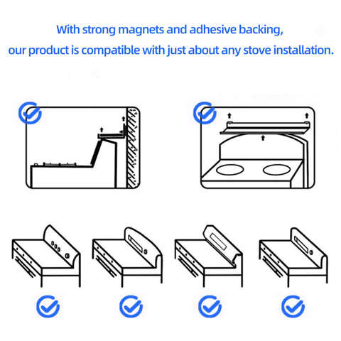 SZJHXIN compatible with multiple stovetop lengths for versatile organization.