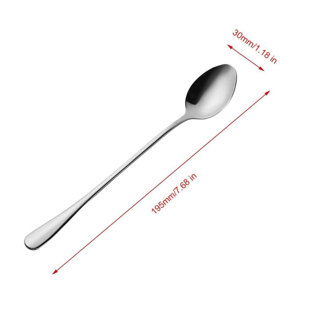 SZLFSX cream dessert spoons with long handles perfect for sundaes.