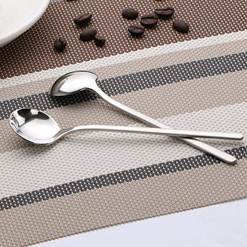 SZLFSX 5.1-inch spoons ideal for coffee, desserts, and small snacks