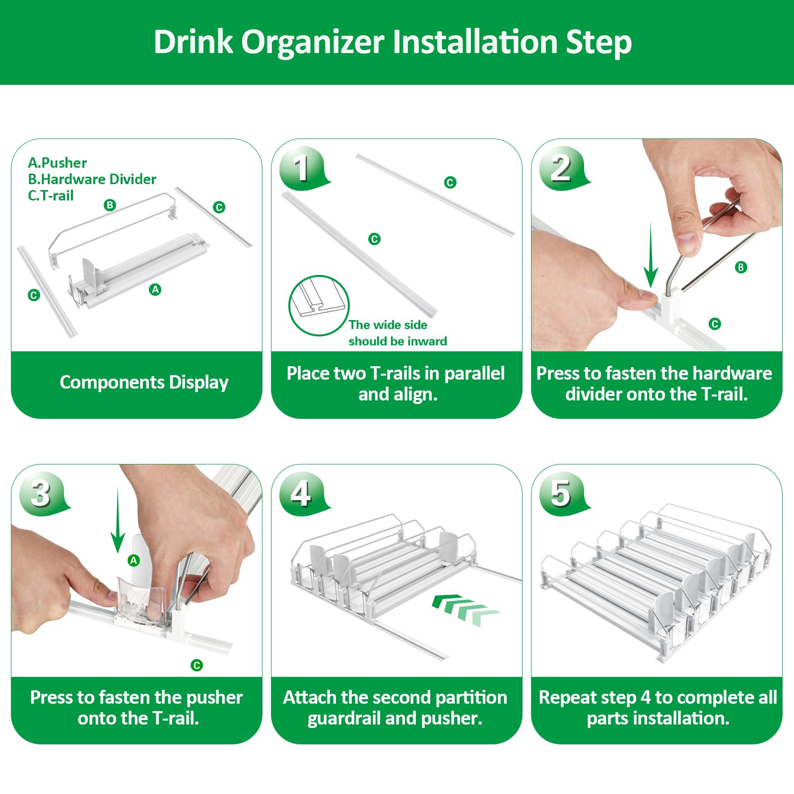 SZNLZQ compact fridge organizer fits tight spaces and improves drink access.