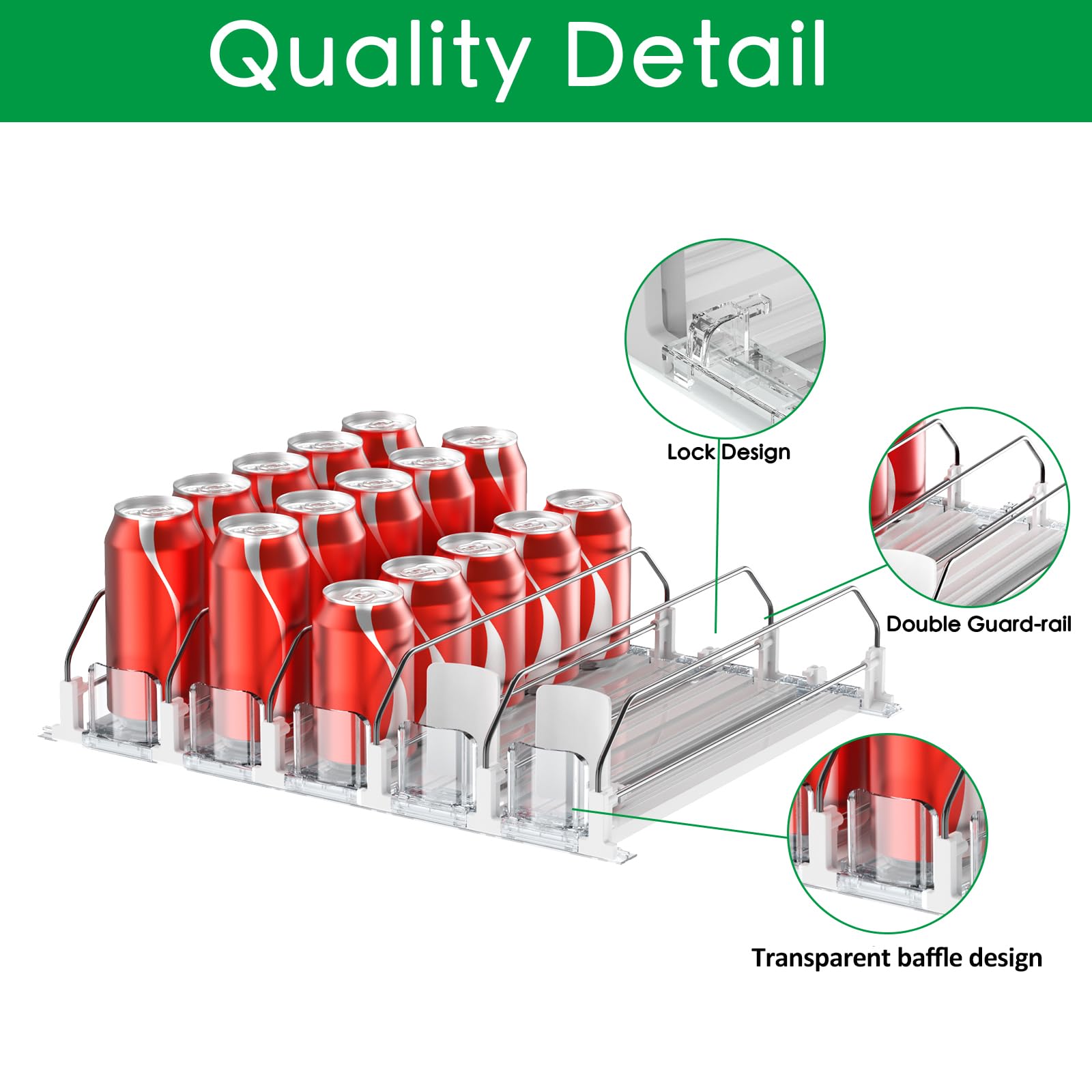 SZNLZQ easy-assembly storage solution helps quickly tidy fridge or pantry spaces.