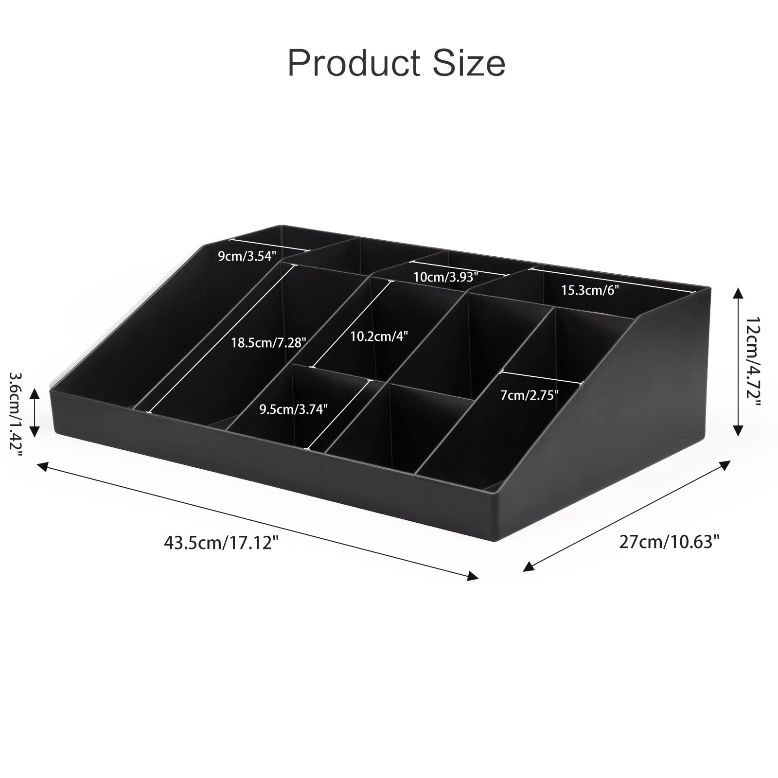 SZQINJI coffee station organizer showcasing multiple compartments for tidier counters