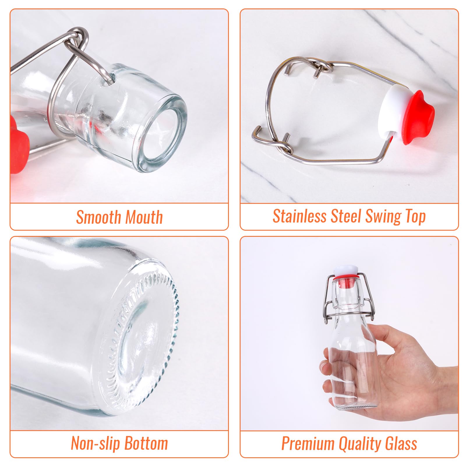 SZUAH replacement rubber stoppers ensure secure sealing during storage.