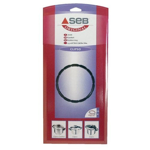 T-Fal Clipso gasket installation guide image illustrating quick, tool-free replacement.