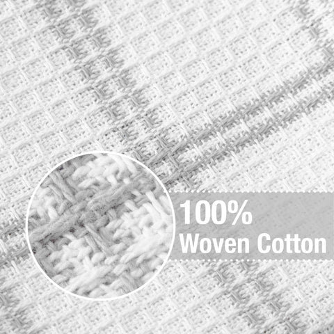 T-Fal dish cloths sized 12 by 13 inches for easy scrubbing and drying.