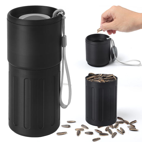 TAAMOG sunflower seed cup dual compartments keep shells separate for mess-free snacking.