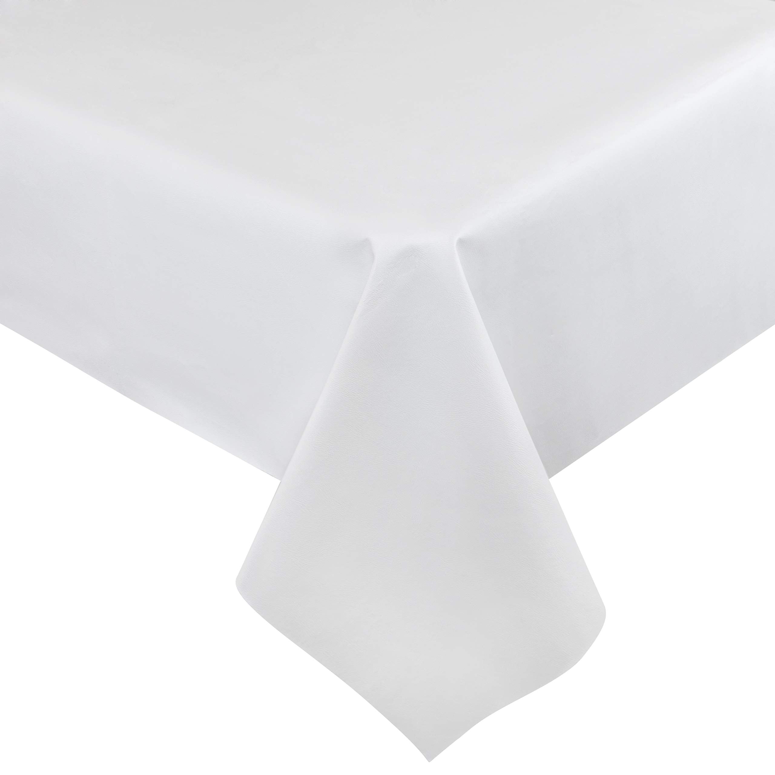 Tablecloths by Design easy-clean surface resists water marks.