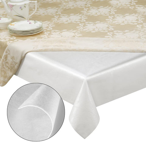 Tablecloths by Design table pad protector guards against spills and scratches on your dining surface.