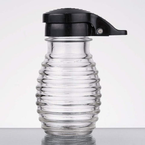 Tablecraft 2-oz teardrop beehive salt pepper shakers for home and cafe settings.