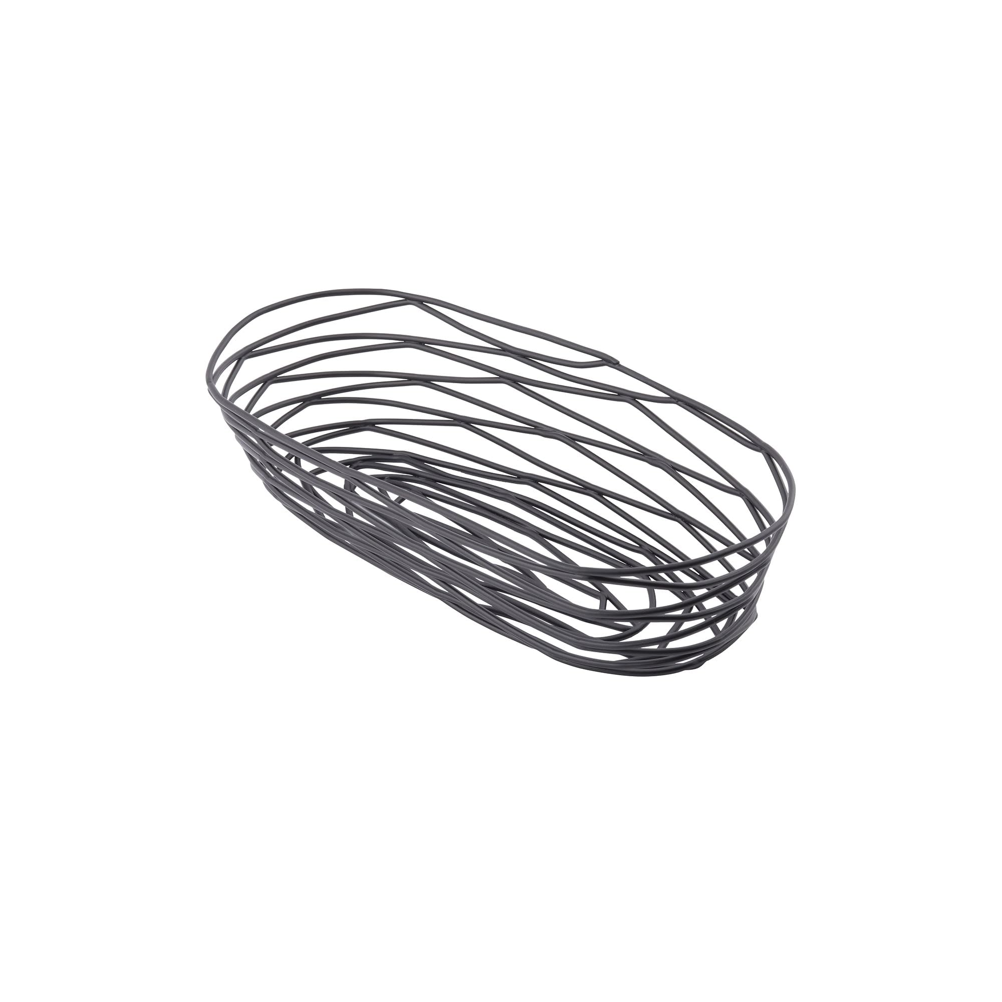 TableCraft BK11709 oblong basket side view highlighting durable finish