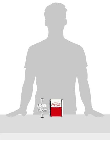 Tablecraft Coca-Cola napkin dispenser close-up of metal finish for durability