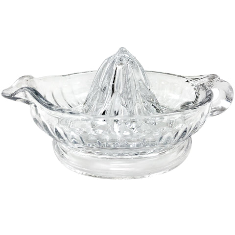 Tablecraft H223 glass juicer with handle and pour spout for easy citrus juice