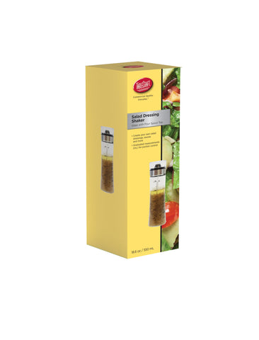 TableCraft salad dressing shaker used as elegant cruet on table for dressings