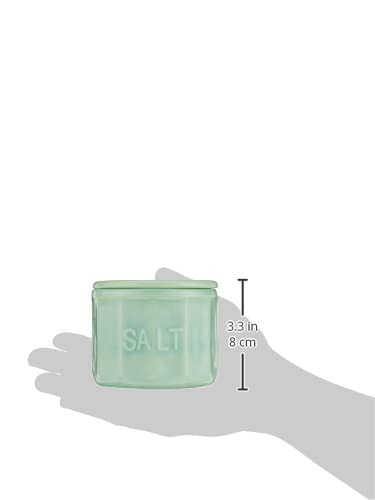 Compact 3.75-inch salt cellar fits counter space