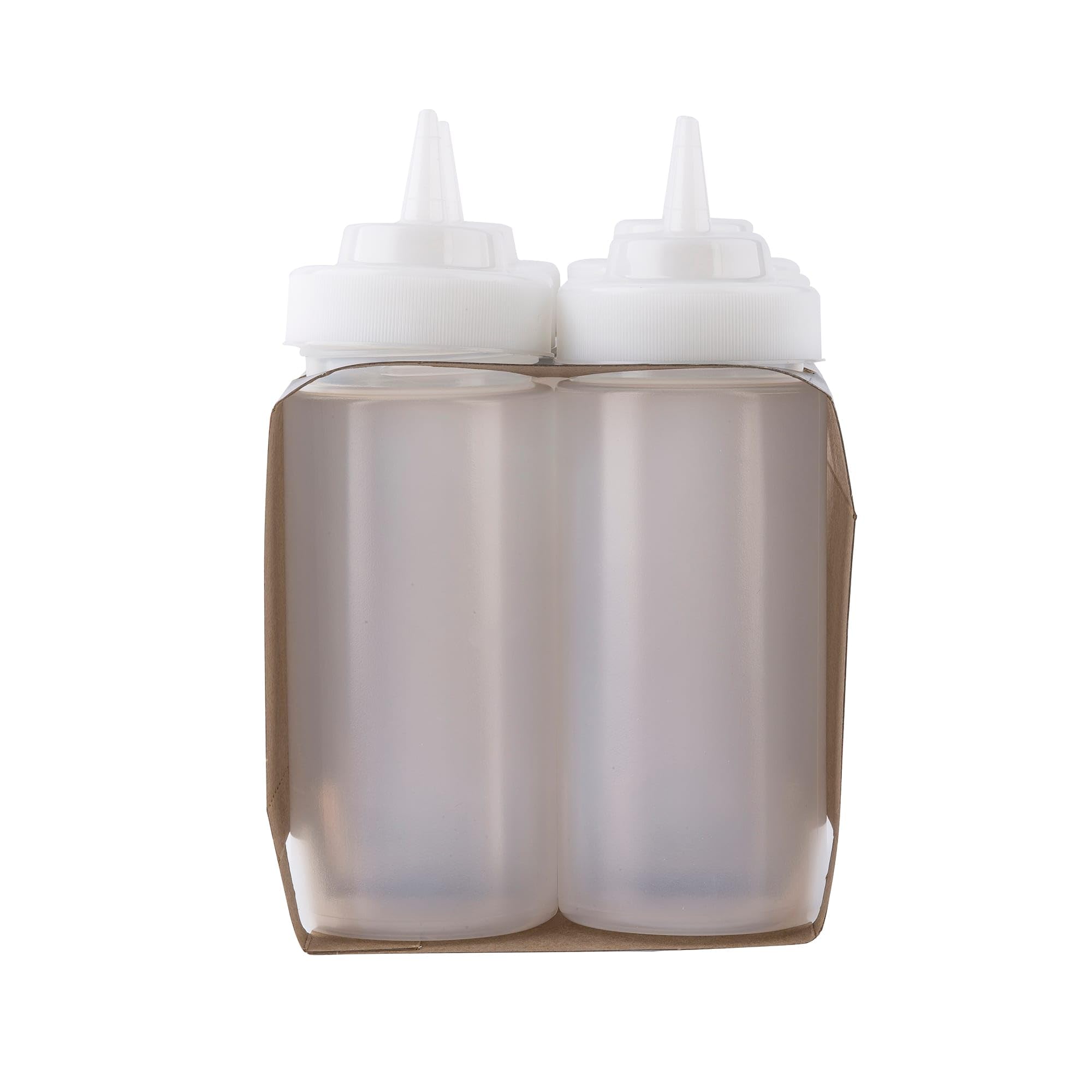 TableCraft white 16oz bottle, dishwasher safe for busy kitchens.