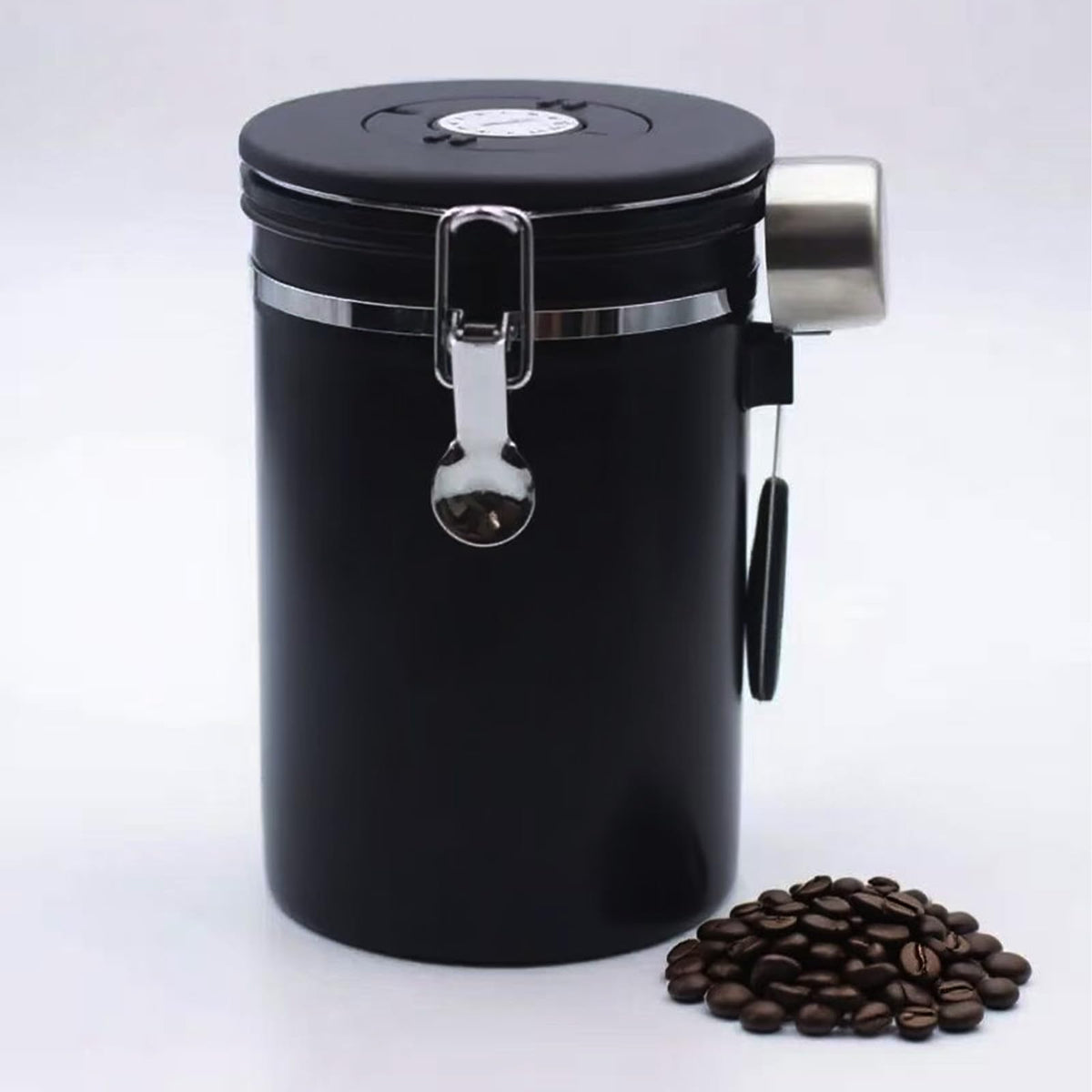 TacoMynxify airtight coffee canister preserves aroma for fresh brews.