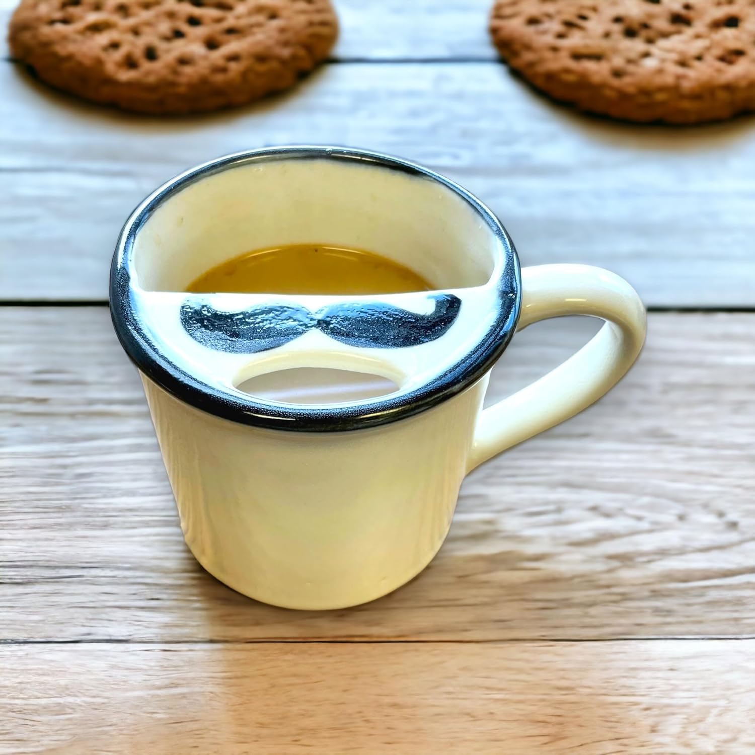Taconic Shave stoneware glaze texture on mug demonstrates a durable finish.