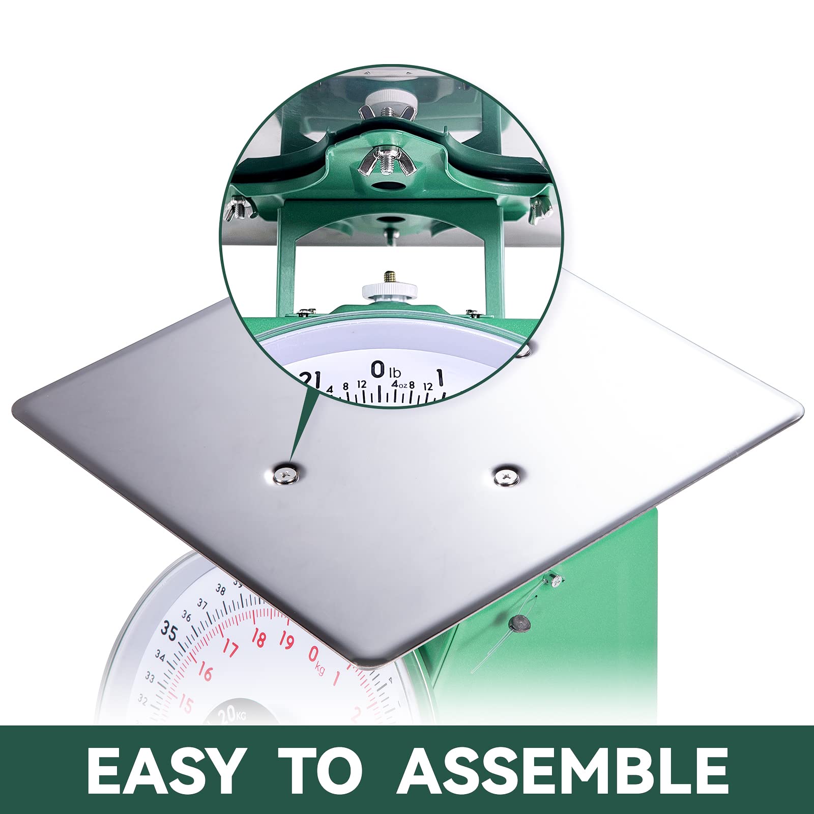 TADA stainless steel platform is easy to clean between uses.