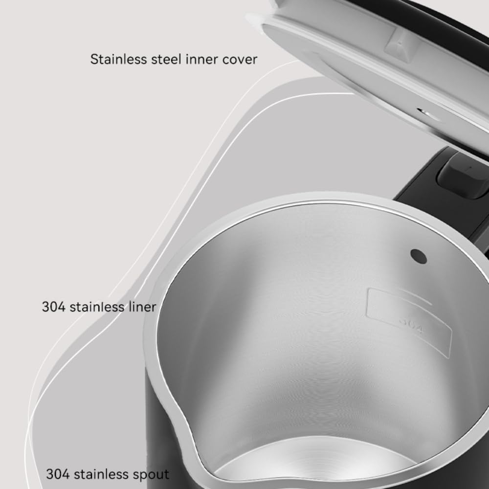 Tadcmey auto shut-off and boil-dry safety for peace of mind.
