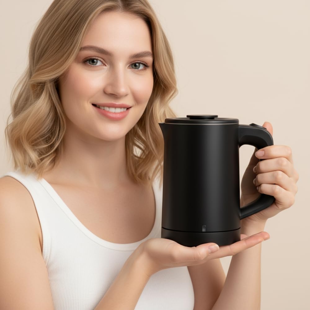 Tadcmey mini kettle provides fast boil for busy mornings.