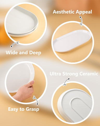 Taeochiy oval platter enhances entertaining for weddings and special events