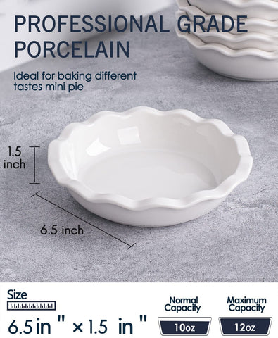Taeochiy wave-edge mini pie pan helps crust crimping for professional-looking pies