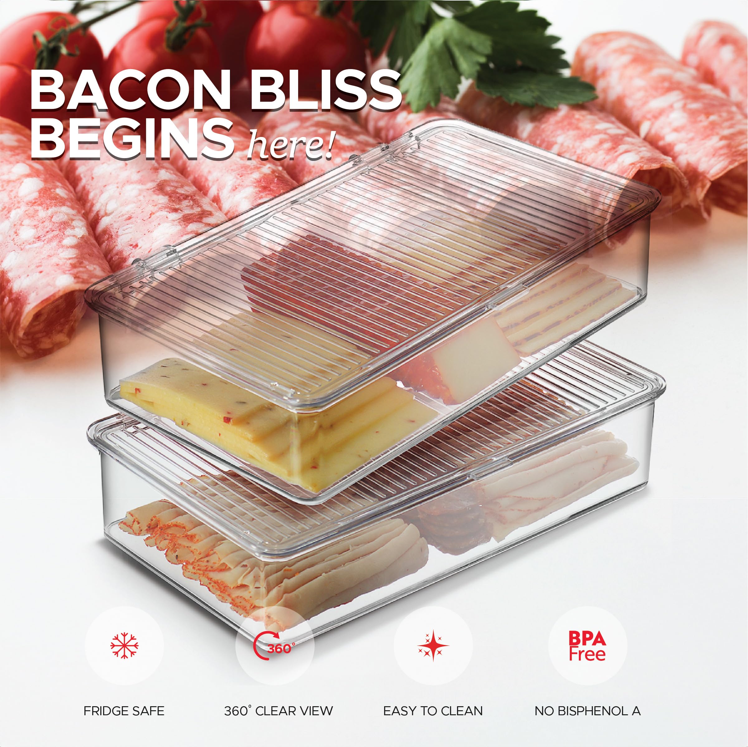 Tafura compact fridge organizer saves space and reduces clutter.