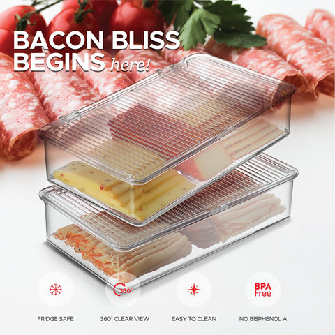 Tafura compact fridge organizer saves space and reduces clutter.