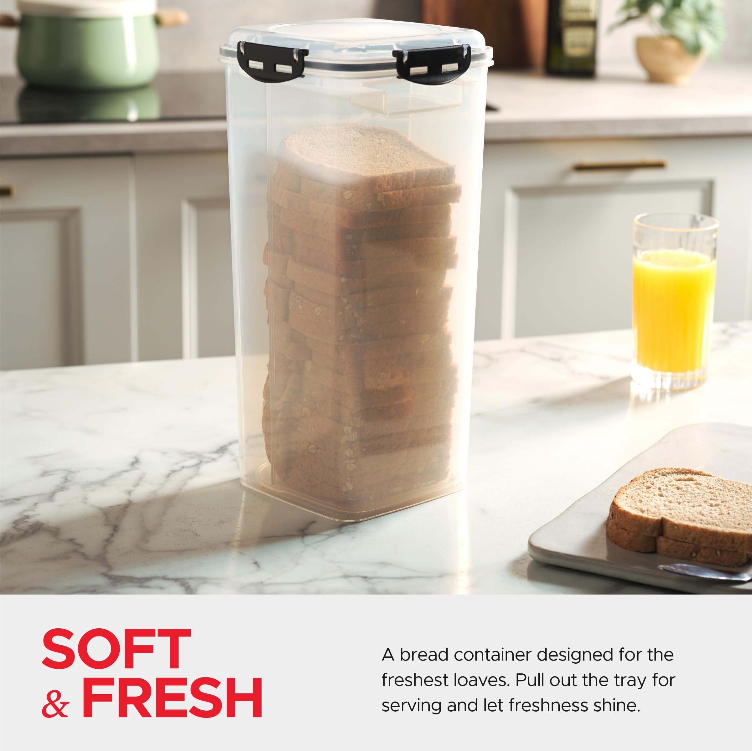 Tafura modern kitchen bread storage blends with contemporary décor