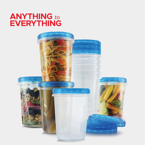 Quart Tafura container with lid for travel meals
