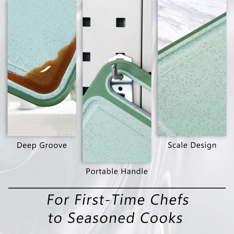 Tagliere non-slip feet keep the board steady during chopping.