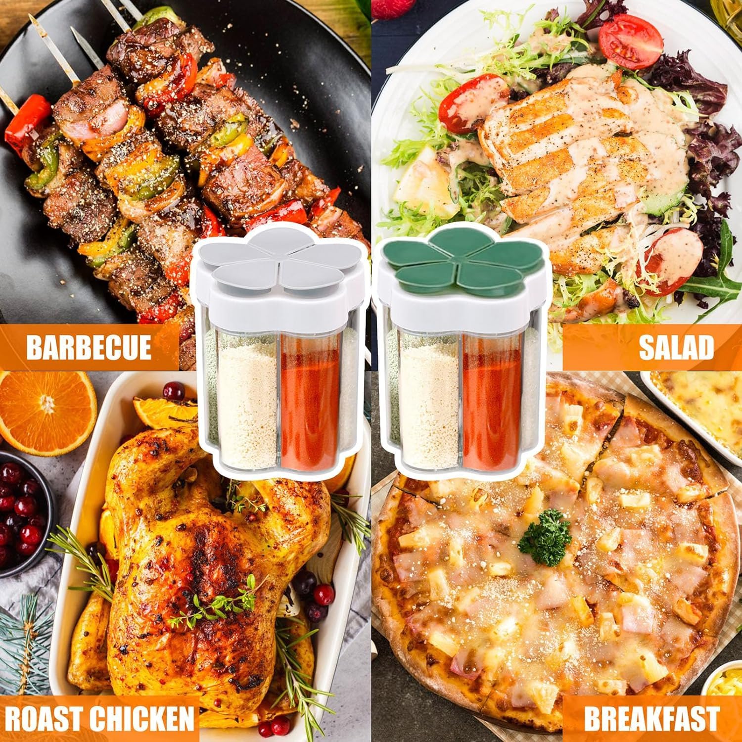 Tahonuss moistureproof jars keep spices fresh during outdoor cooking.