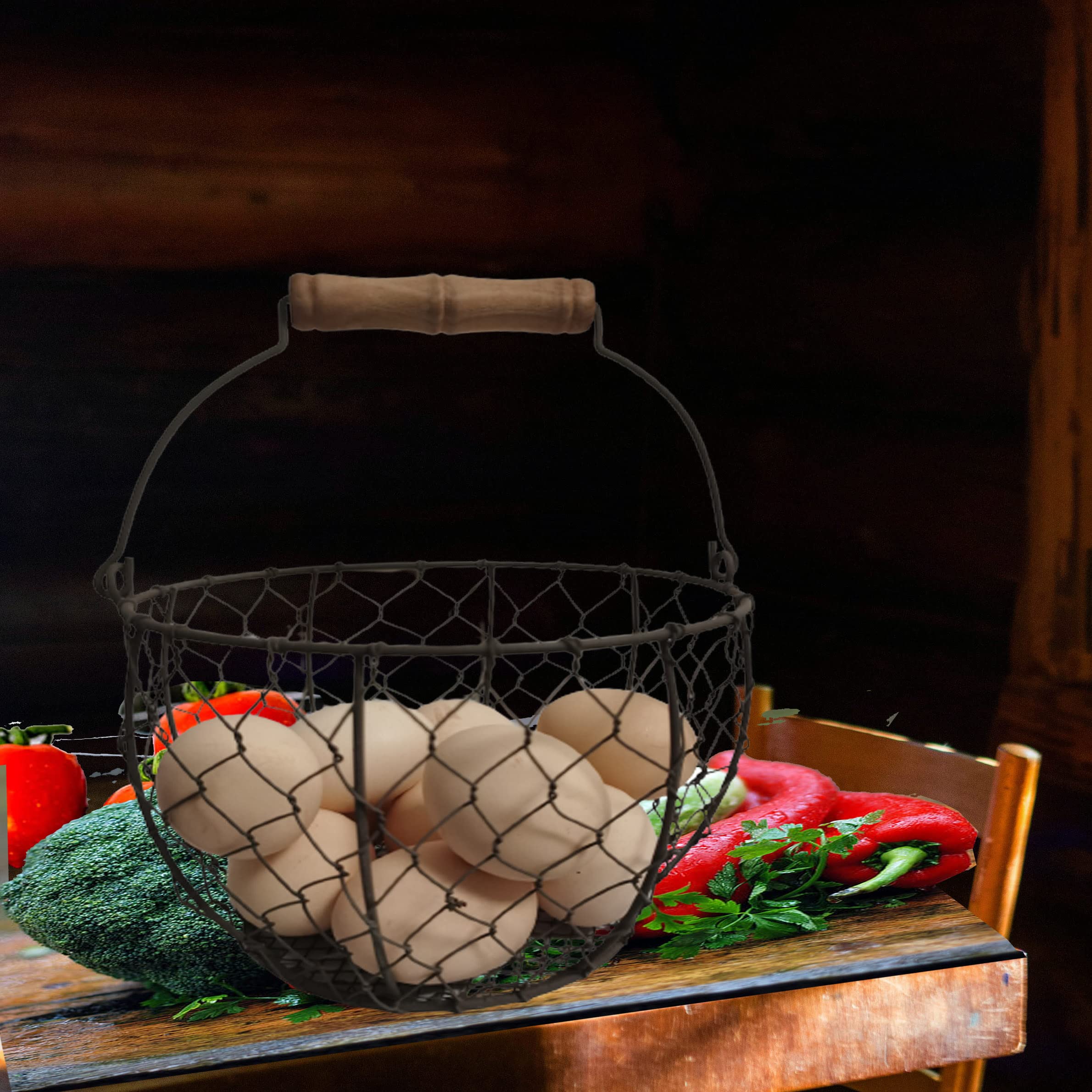 TAIANLE Easter-ready egg basket as decorative centerpiece for gatherings.