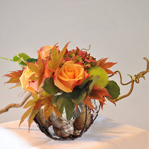 TAIANLE metal egg basket showcasing fruits and vegetables with vintage charm.