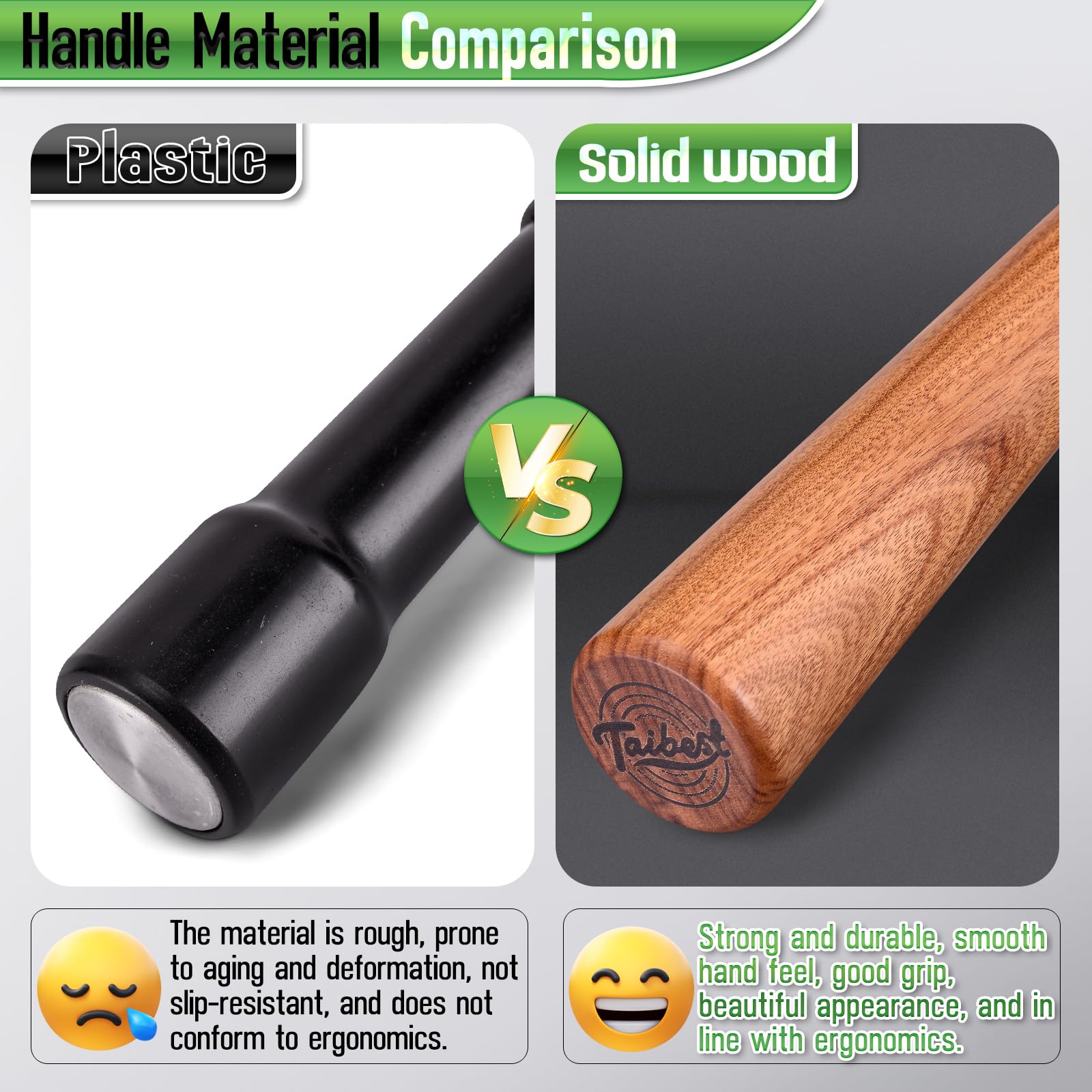 Natural rosewood grip provides tactile control during extraction.
