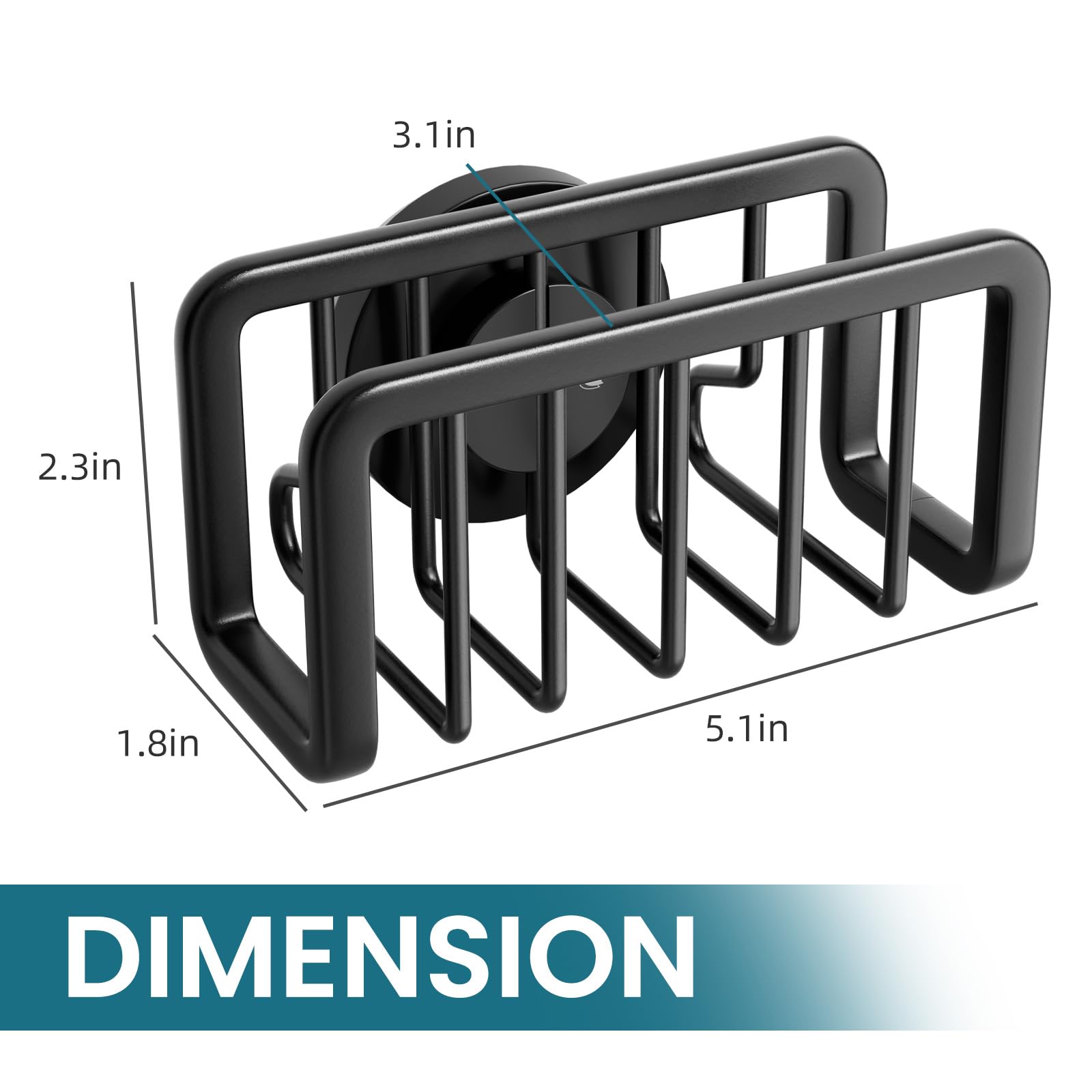 TAILI sponge holder removable design shown with dish brush for easy repositioning