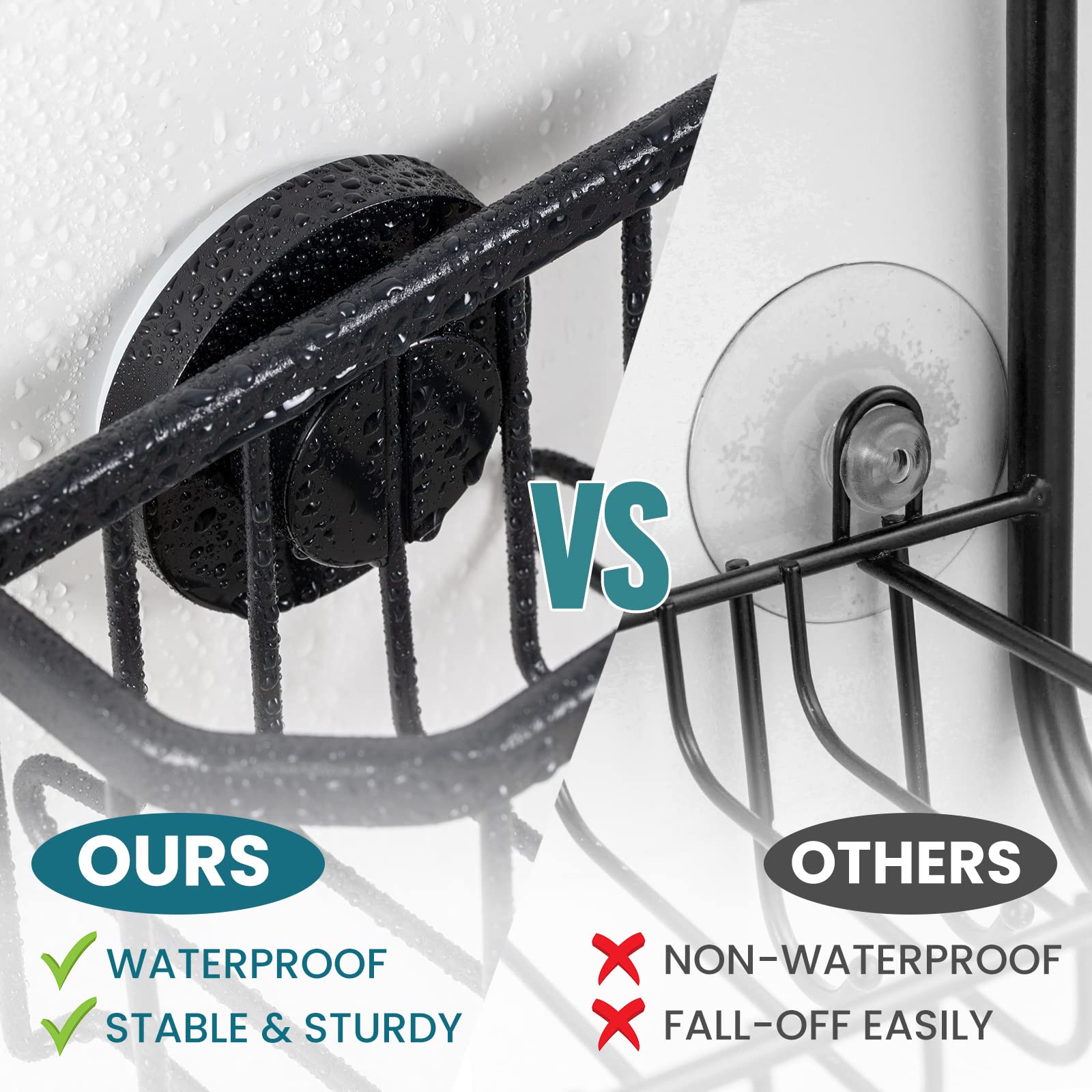 TAILI suction cup design supports up to 11 lbs securely.