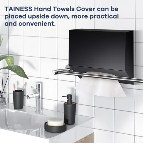 TAINESS waterproof acrylic material shown to resist bathroom moisture.