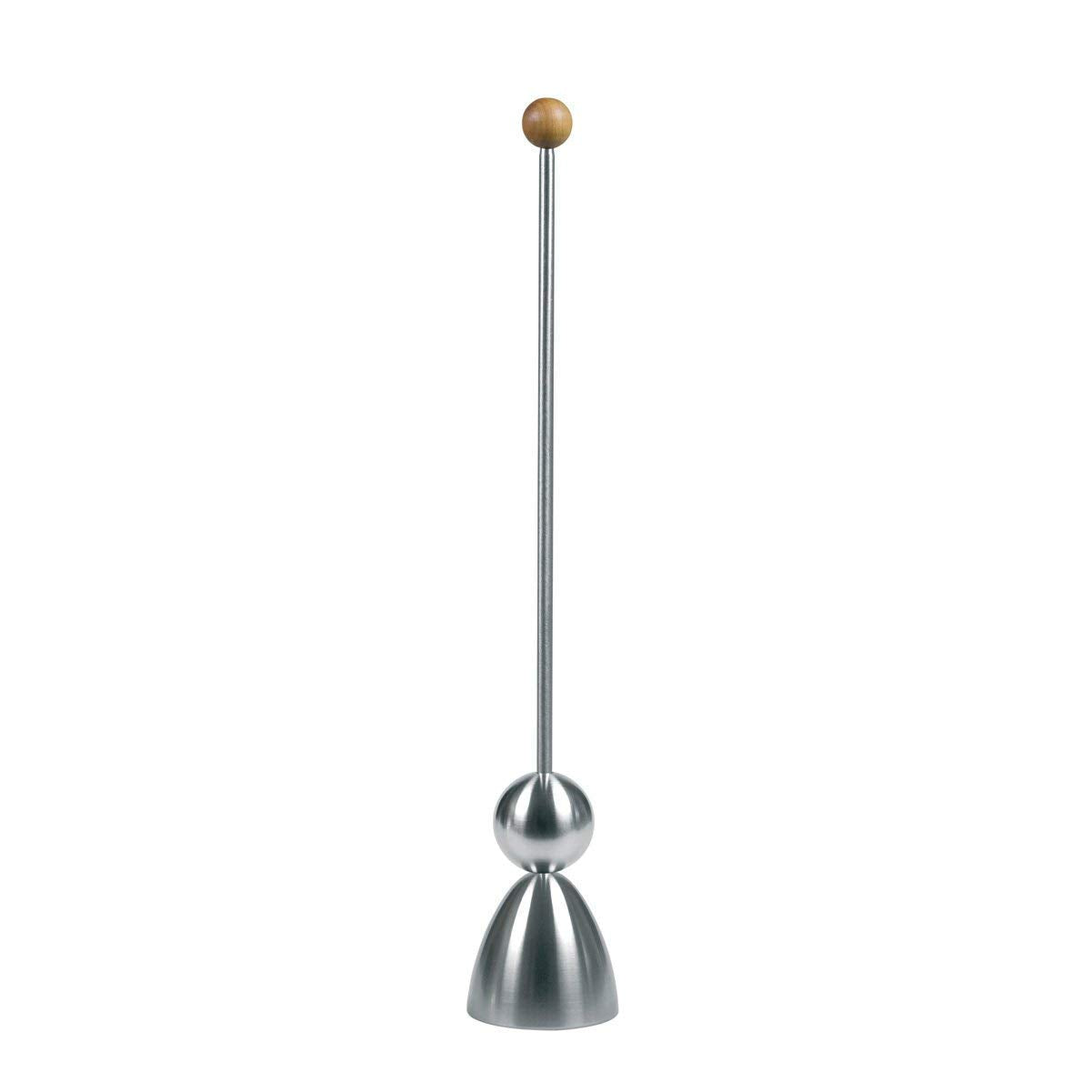 Take 2 Clack Egg Opener with wooden top cracks eggs neatly without mess.