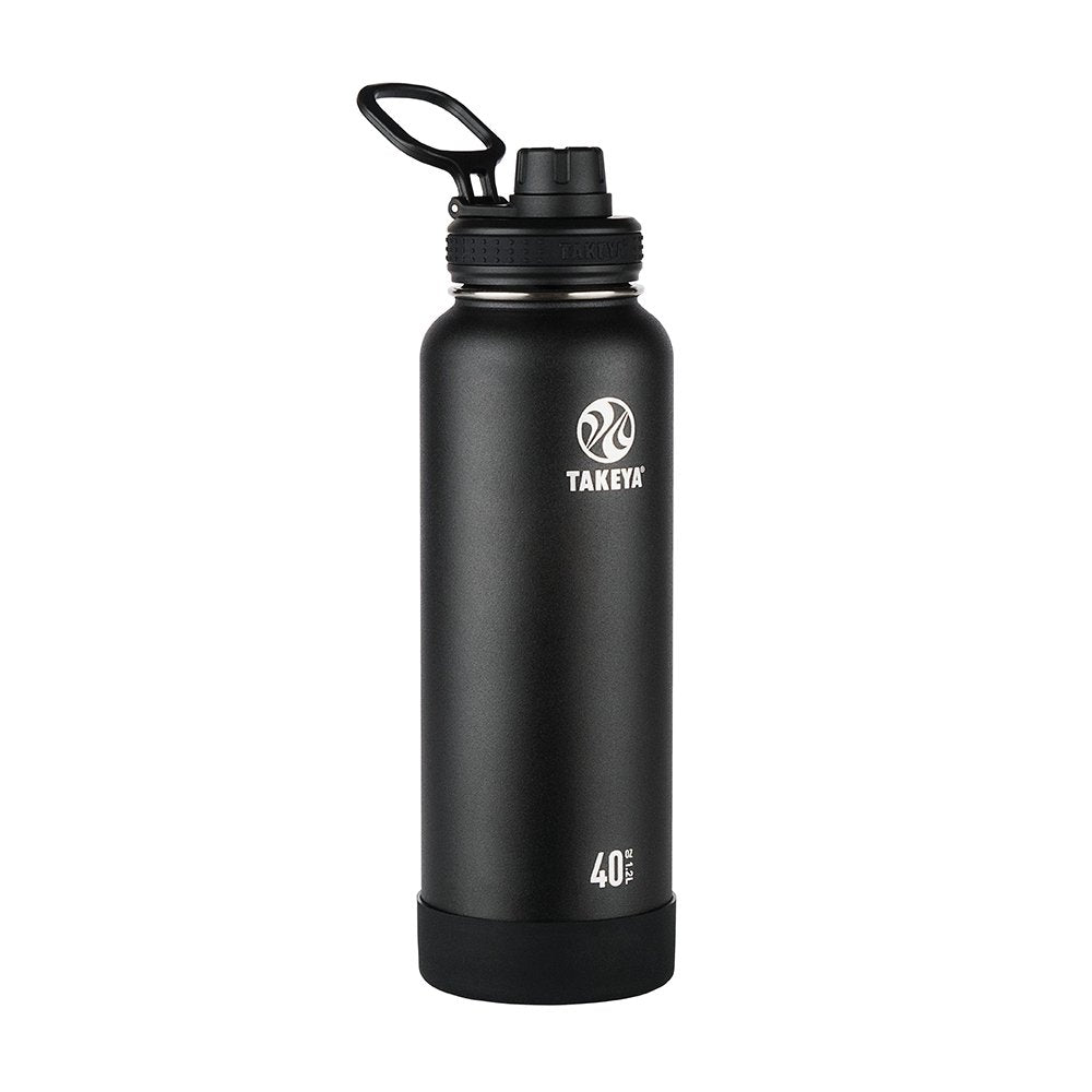 Takeya Actives bottle with handle for easy carrying during workouts.