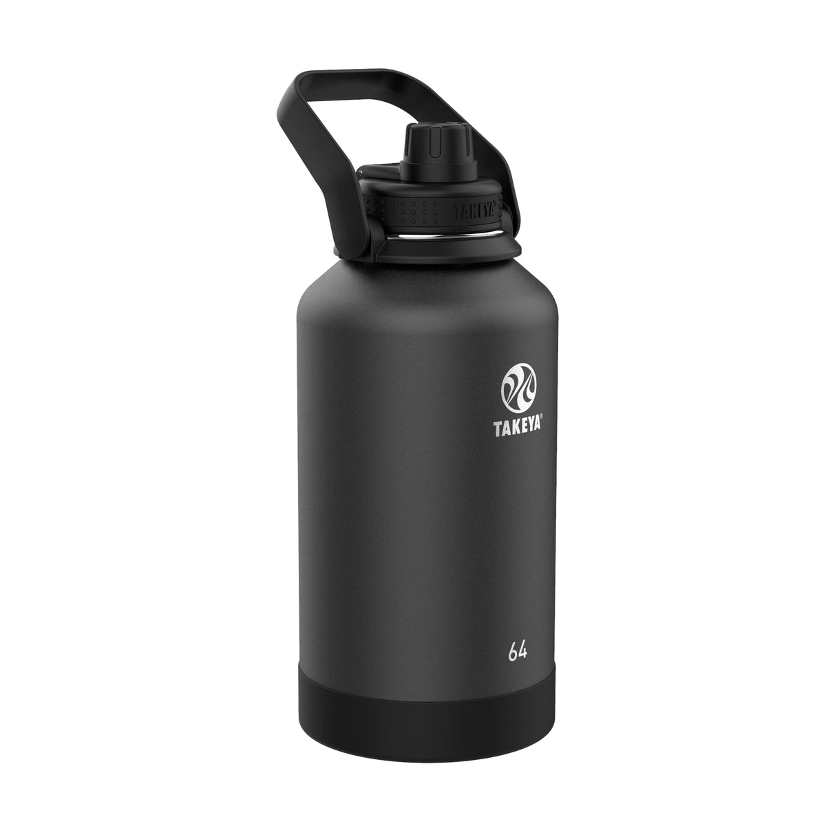 Takeya Actives water bottle with spout lid for leak-proof hydration on outdoor adventures.