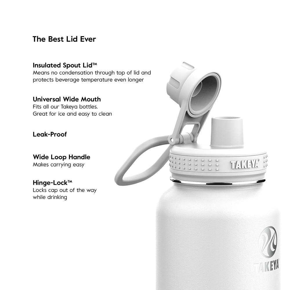 Removable bumper on Takeya Actives bottle protects against dings during travel.