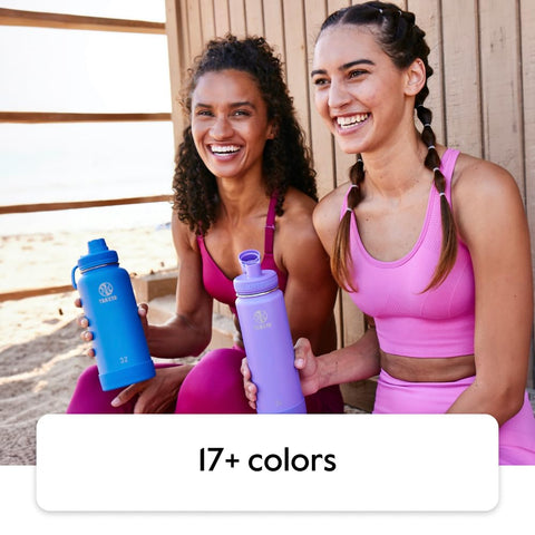 Takeya Actives bottle with double-wall insulation keeps drinks cold up to 24 hours.