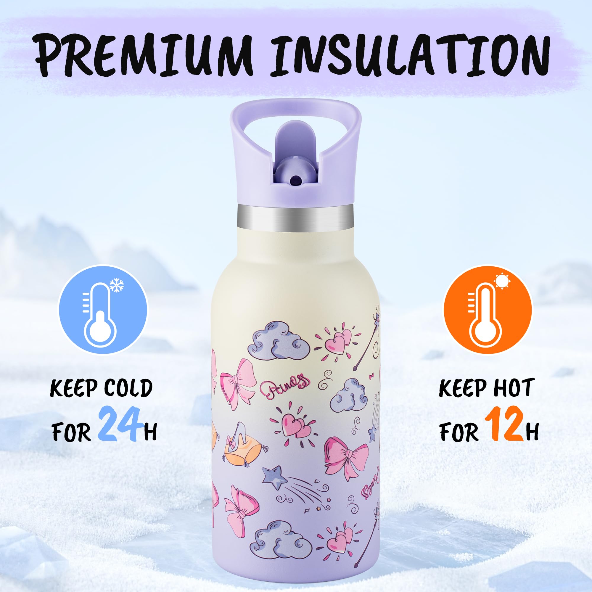 Takyit leak-proof straw lid bottle prevents spills during backpack trips.
