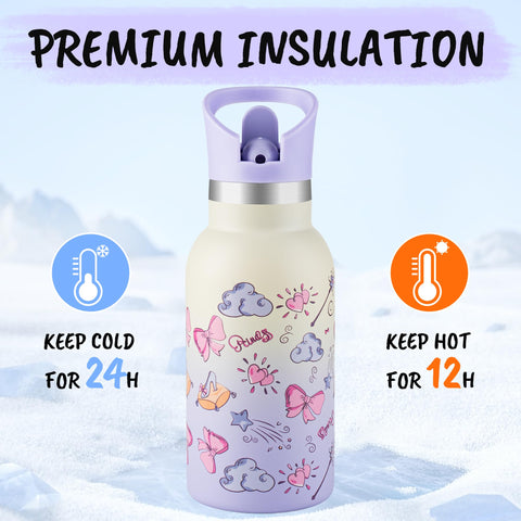 Takyit leak-proof straw lid bottle prevents spills during backpack trips.