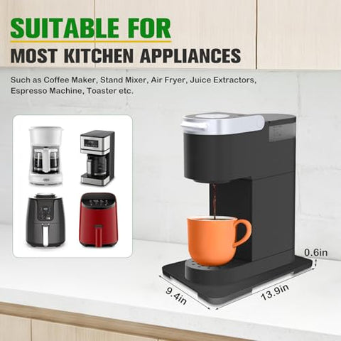 Taladad 360° rolling tray under cabinet view enabling effortless repositioning of small appliances