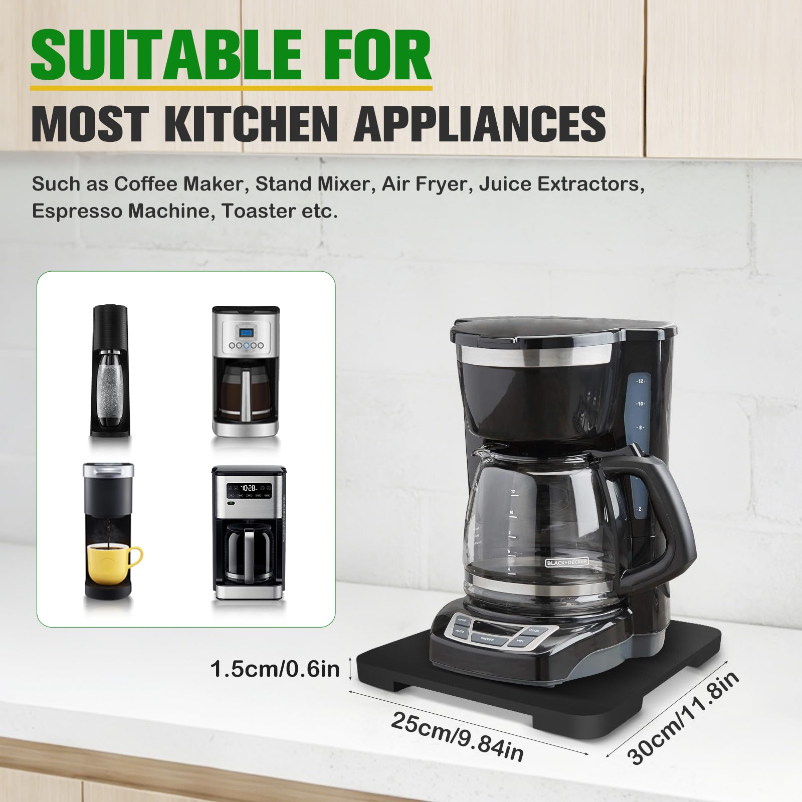 Taladad bamboo tray showing sturdy, load-bearing construction protecting countertops.