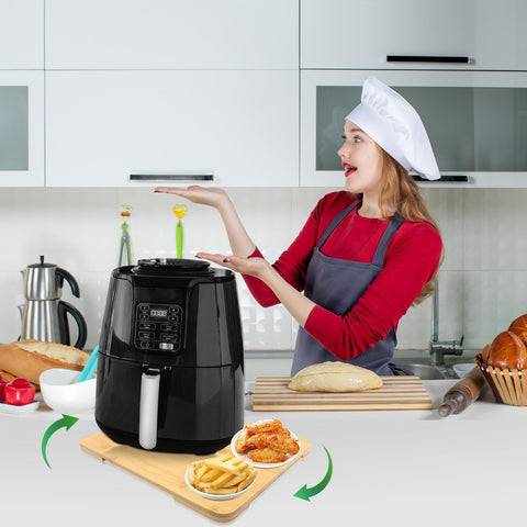 Taladad wheeled kitchen tray moves appliances quietly across countertops.